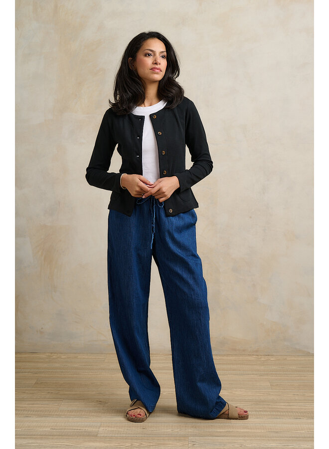 Jaba Jersey Cardi in Black