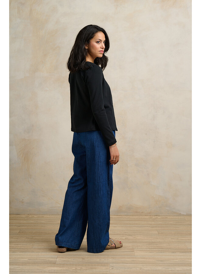 Jaba Jersey Cardi in Black