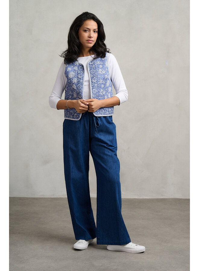 Jaba Reversible Gilet in Jaipur Denim