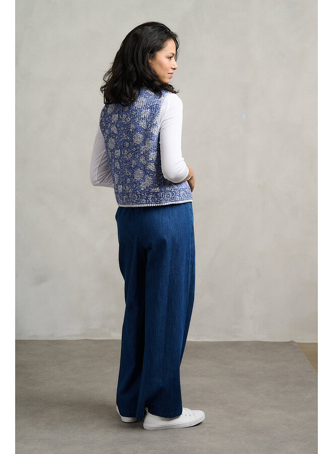Jaba Reversible Gilet Jaipur Denim