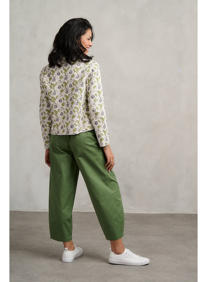Jaba Quilted Jacket in Green Leaf