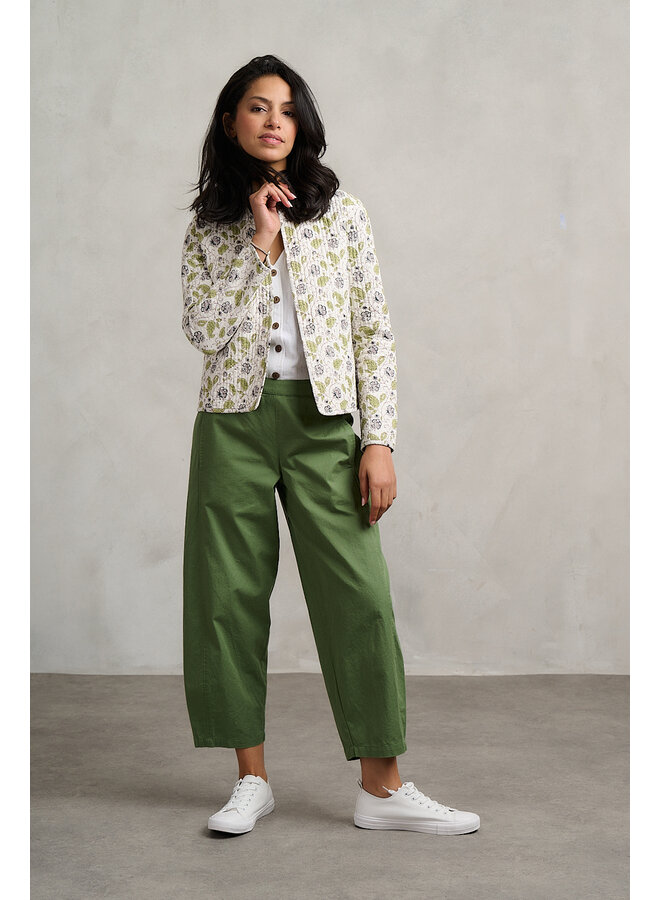 Jaba Quilted Jacket in Green Leaf