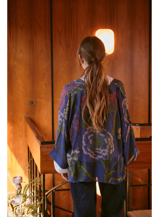 One Hundred Stars Kimono - Parsley Seed Navy