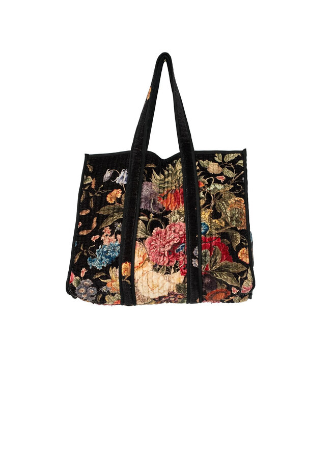 One Hundred Stars Velvet Bag - Primula Black