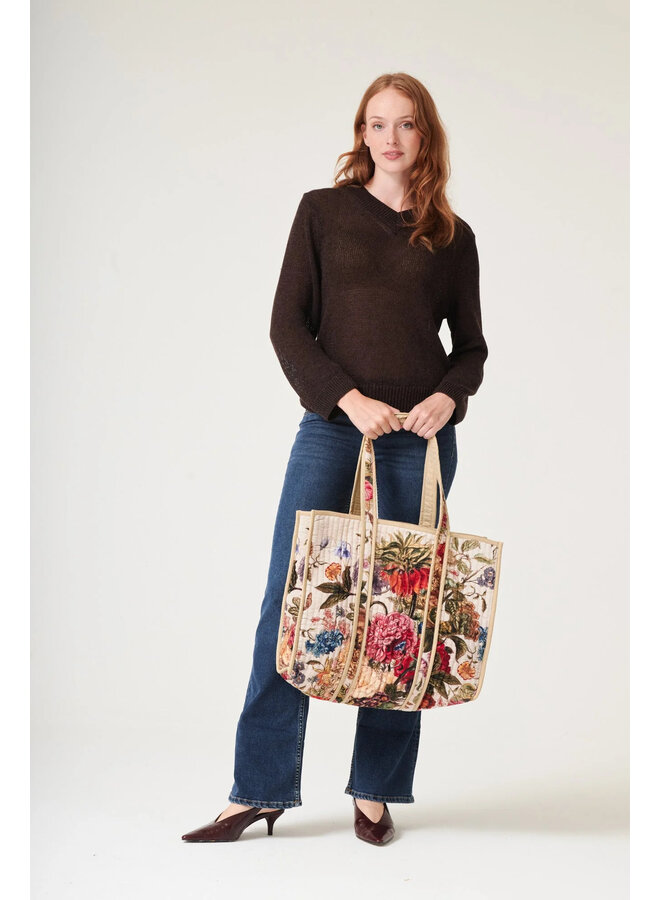 One Hundred Stars Velvet Bag - Primula Stone