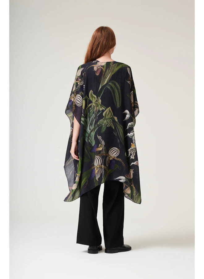 One Hundred Stars Wool Throw - Orchid Black