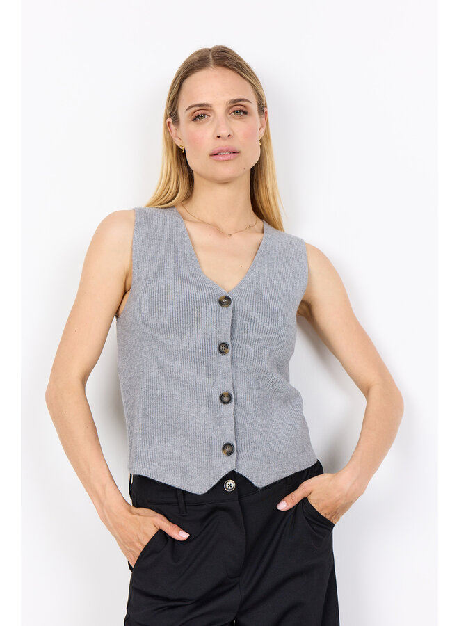 Soya Concept Kanita Waistcoat - Grey
