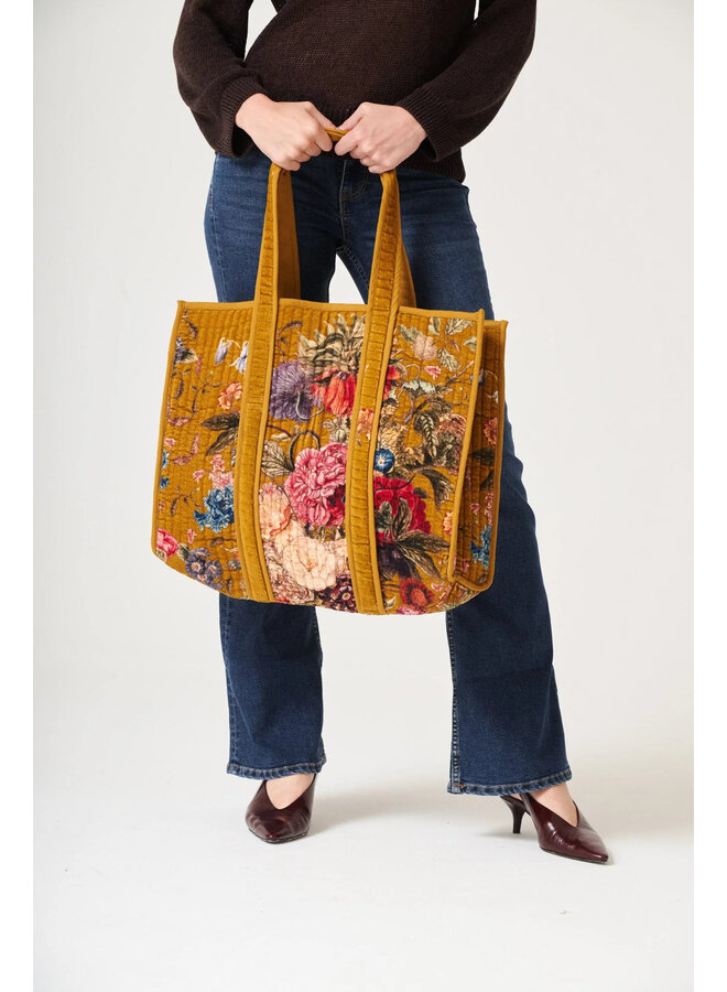 One Hundred Stars Velvet Bag - Primula Gold