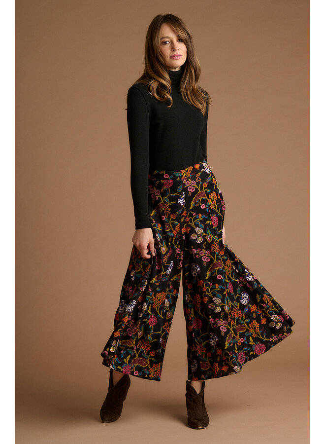 Jaba Iva Culottes in Dark Flowers