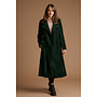 Jaba Elisabeth Velvet Coat in Emerald