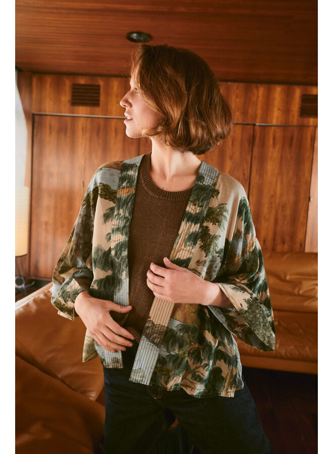 One Hundred Stars Kimono Rivers and Trees Natural