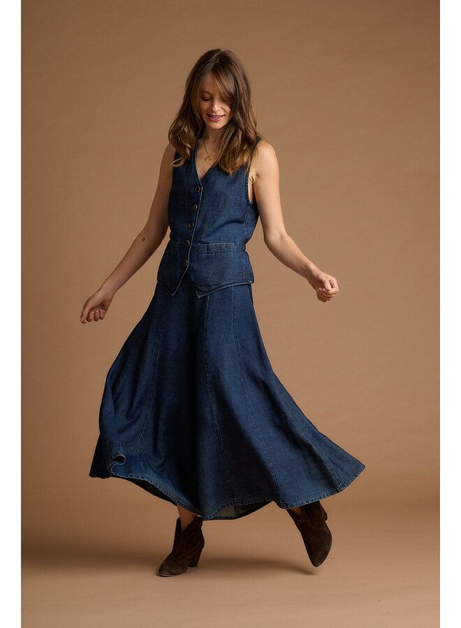 Jaba Waistcoat in Denim