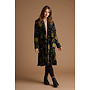 Jaba Velvet Kimono Coat in Dark Camelia