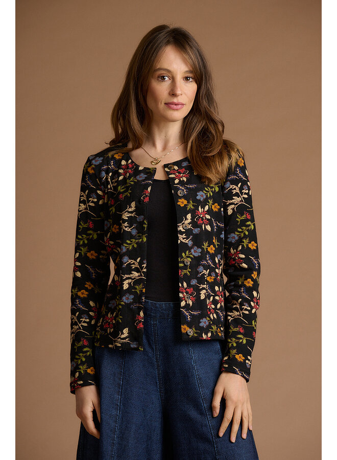 Jaba Jersey Cardi in Wild Fleur