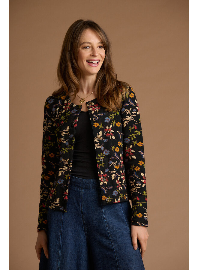 Jaba Jersey Cardi in Wild Fleur