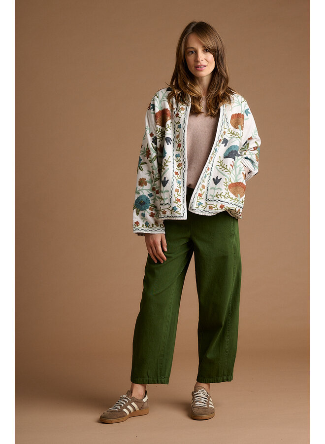 Suzani Embroidery Velvet Jacket