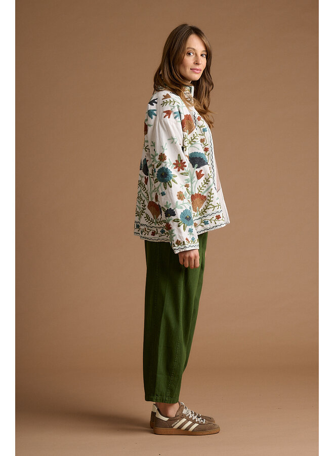 Suzani Embroidery Velvet Jacket