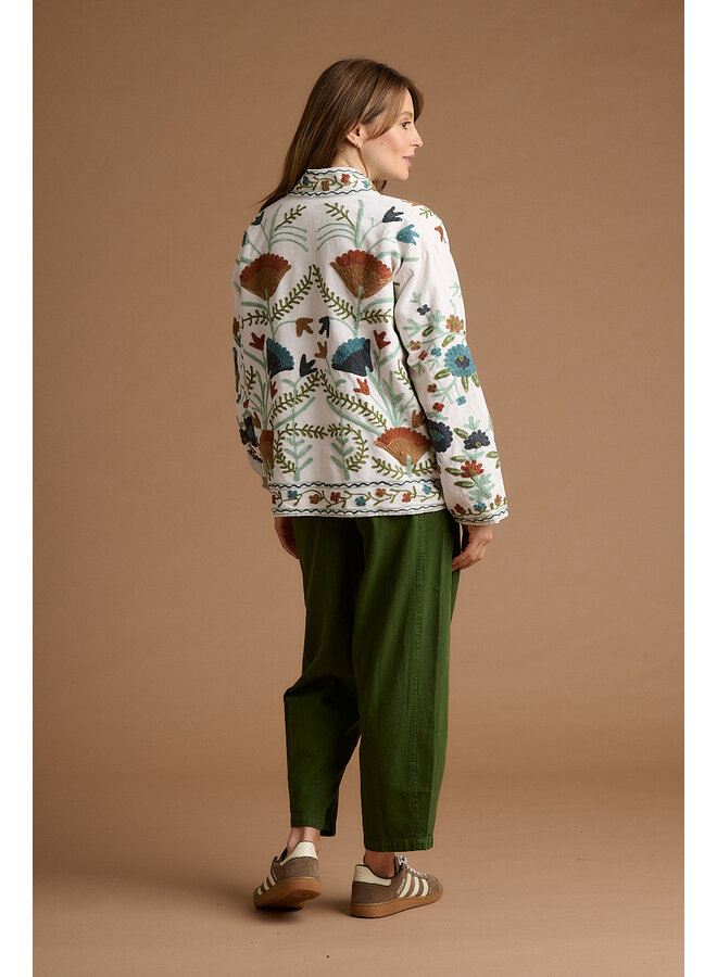 Suzani Embroidery Velvet Jacket