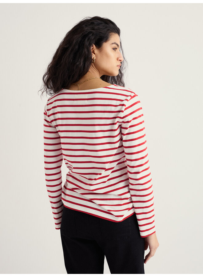 Seasalt Sailor Shirt - Breton Deep Rust