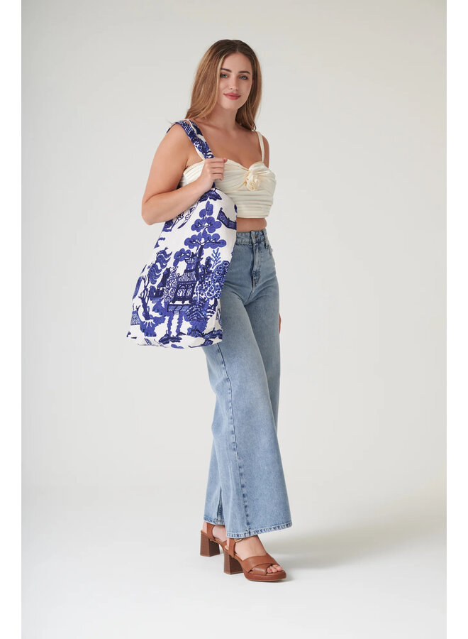 One Hundred Stars Canvas Bag - Giant Willow Blue