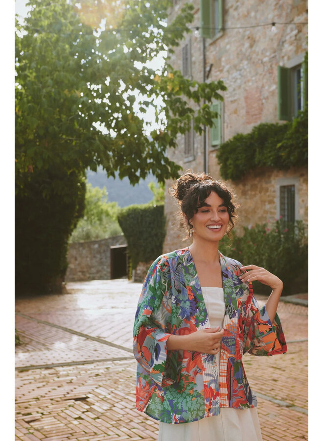 One Hundred Stars Kimono - Tropicana Blue