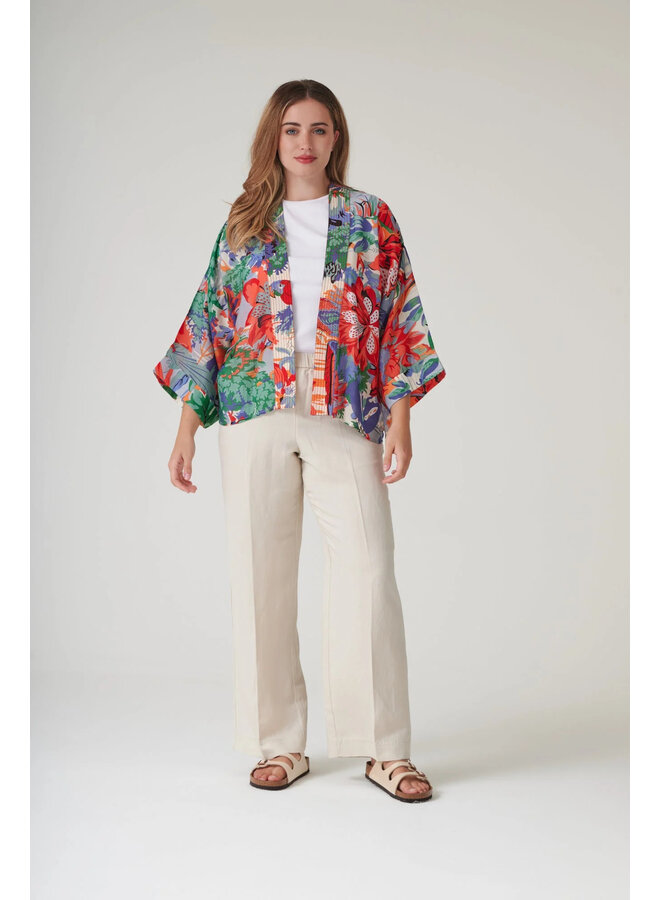 One Hundred Stars Kimono - Tropicana Blue