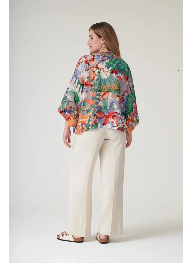 One Hundred Stars Kimono - Tropicana Blue