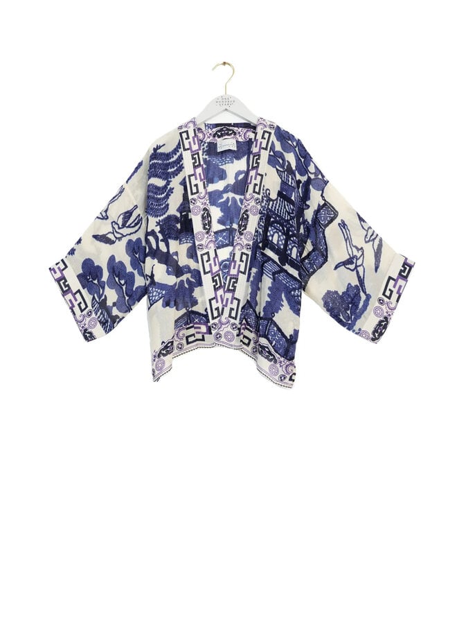 One Hundred Stars Kimono - Giant Willow Blue