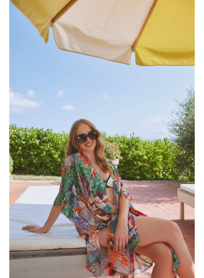 One Hundred Stars Throwover - Tropicana Blue