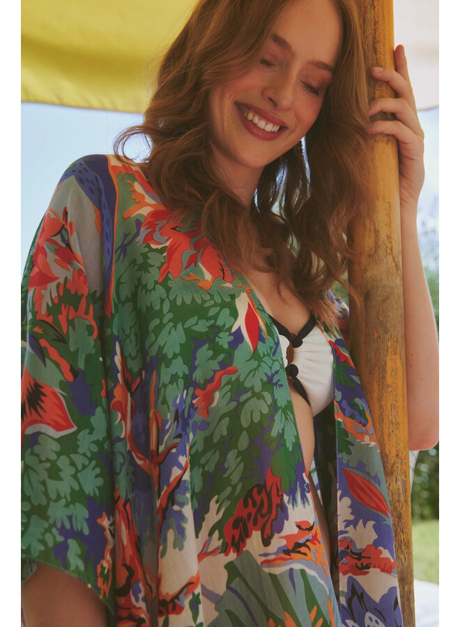 One Hundred Stars Throwover - Tropicana Blue