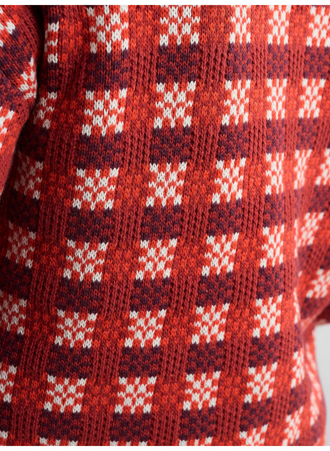 Seasalt Kensa Cardigan in Circlet Deep Rust Chalk