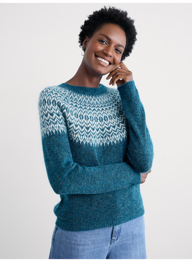 Seasalt Spruce Frost Jumper - Hellebore Shore Limestone