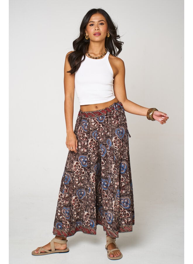 Aasha Plazzo Trousers - Earth Tile