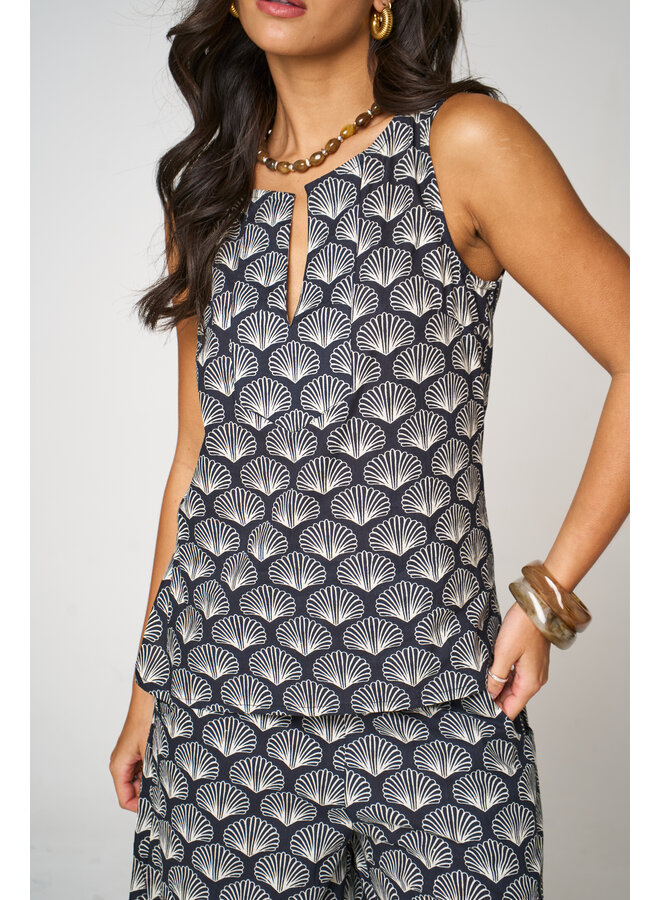 Jaba Lesley Top - Shell Print