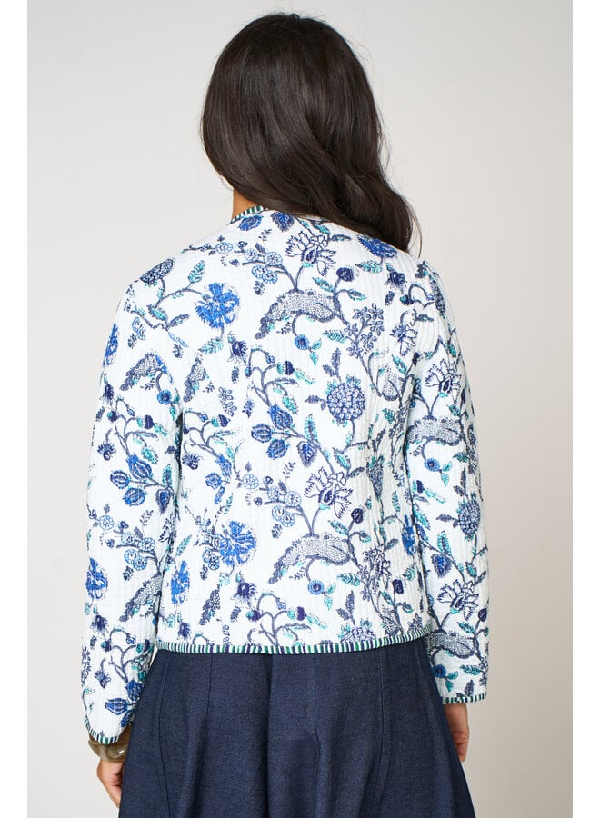 Jaba Reversible Jacket - Blue Flower