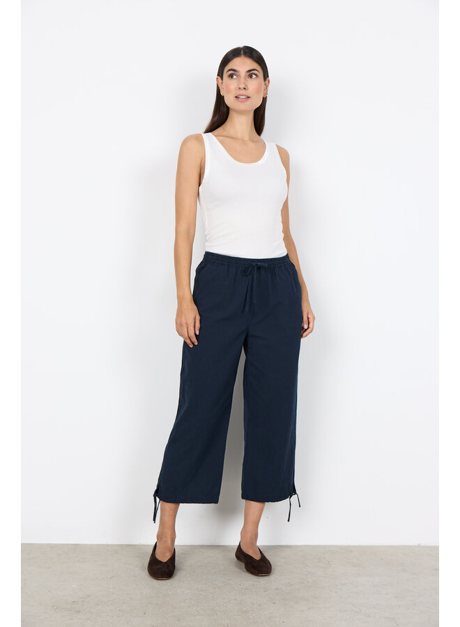 Soya Concept Cissie Cropped Trousers - Navy