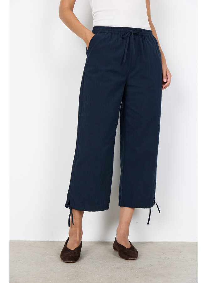 Soya Concept Cissie Cropped Trousers - Navy