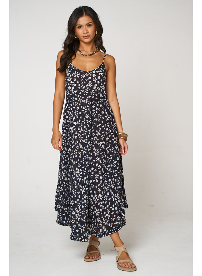 Aasha Slip Dress - Black