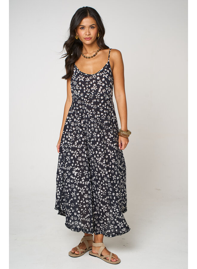 Aasha Slip Dress - Black