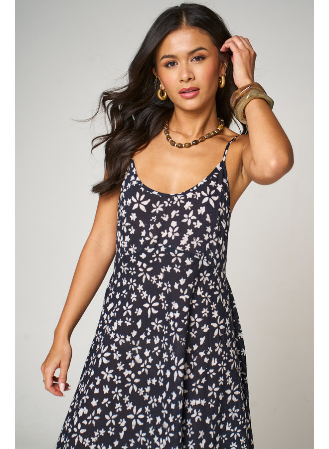 Aasha Slip Dress - Black