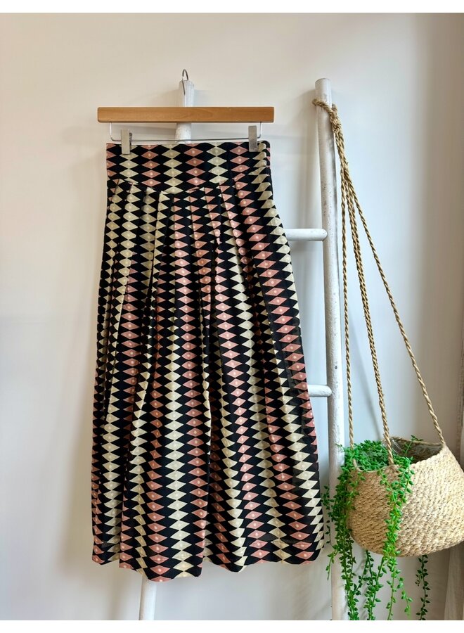 Jaba Pleated Skirt - Harlequin