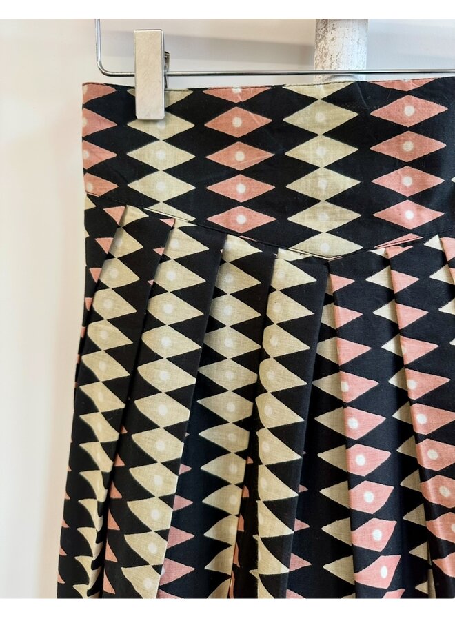 Jaba Pleated Skirt - Harlequin