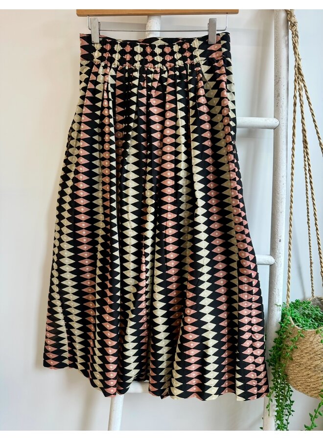 Jaba Pleated Skirt - Harlequin