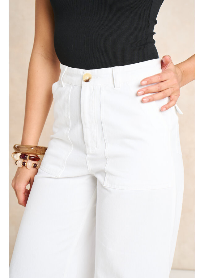 Jaba Raya Trousers - White