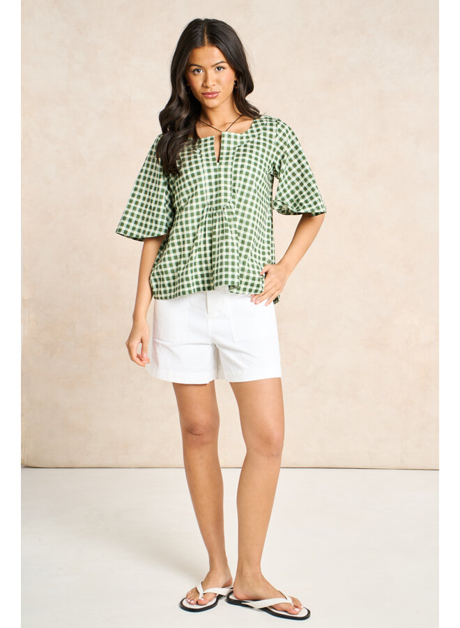 Jaba Cotton Shorts - White