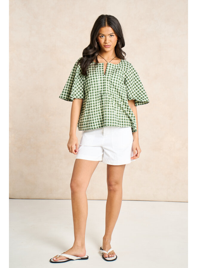 Jaba Cotton Shorts - White