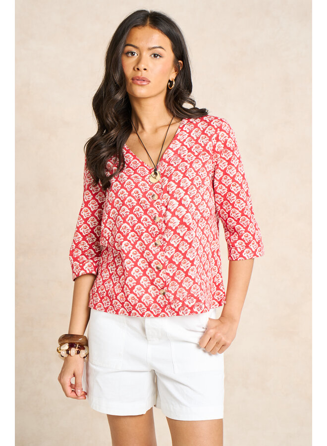 Jaba Holly Top - Summer Red