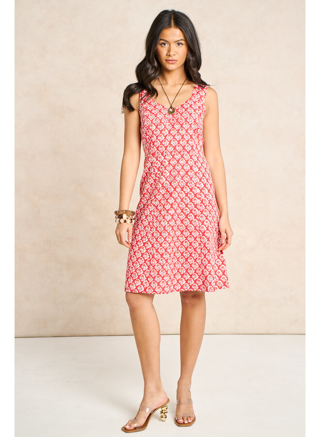 Jaba Sun Dress - Summer Red