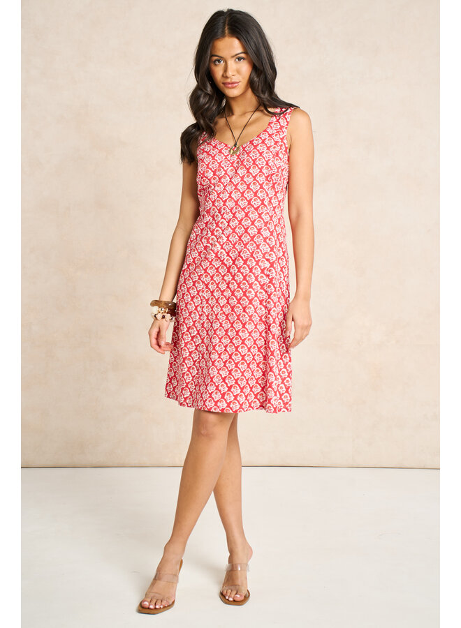 Jaba Sun Dress - Summer Red