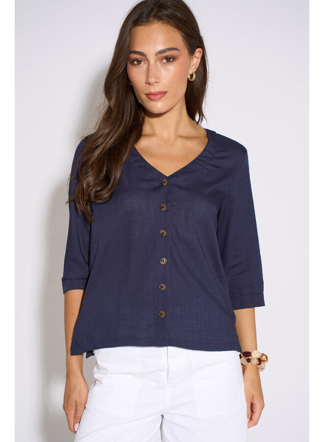 Jaba Holly Top - Navy